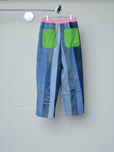 TOO MUCH DENIM IN ONE PANTS