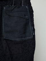 EMBROIDERED LACE BASTING SLACKS