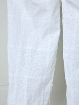 EMBROIDERED LACE BASTING SLACKS