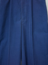COATED INDIGO TAILORED PANTS