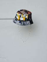 RECONSTRUCTED TEE NECKLACE BUCKET HAT