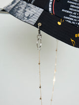RECONSTRUCTED TEE NECKLACE BUCKET HAT