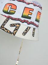 RECONSTRUCTED TEE NECKLACE BUCKET HAT