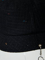 SEQUIN SUMMER TWEED NECKLACE HAT