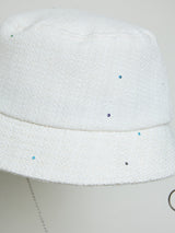SEQUIN SUMMER TWEED NECKLACE HAT