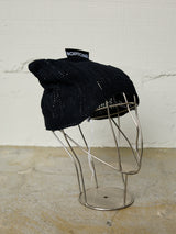 FLORAL OPEN-WORK KNIT CAP