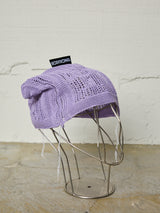 FLORAL OPEN-WORK KNIT CAP
