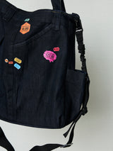 SHIBUYA GYARU DENIM IDM SLING TOTE