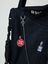SHIBUYA GYARU DENIM IDM SLING TOTE