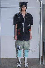 FLORAL OPEN-WORK KNIT CAP
