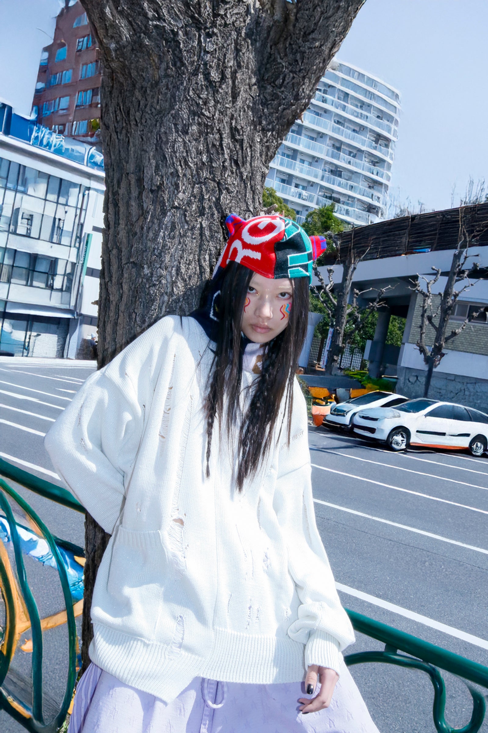 EARHOOD GLITTERY BALACLAVA SWEATER – BODYSONG. ONLINE STORE