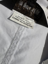 【COMME des GARCONS HOMME PLUS】Archival 2014SS "COMME des GARCONS HOMME PLUS" Reconstructed Striped Docking Tailored Jacket / BLUE × WHITE (SIZE: XS)