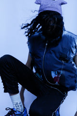 SPIDER SHIBORI CHAIN TRACK PANTS