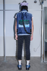 SPIDER SHIBORI CHAIN TRACK PANTS