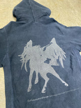 BALANCEWEARDESIGN (bal) / ACTIVE URBAN WEAR SUPPORT SYSTEM / VINTAGE 00s "ANAHEIM ARMY" PRINTED PULLOVER HOODIE