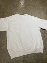 MAINSPORTS / VINTAGE "WISCONSIN BADGERS" UNIVERSITY SWEATSHIRT - WHITE