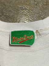 MAINSPORTS / VINTAGE "WISCONSIN BADGERS" UNIVERSITY SWEATSHIRT - WHITE
