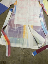 TRAMANDO / MULTI-COLOR GEOMETRIC PRINT ART SHIRT (GARMENT-DYED & PRESS FINISH)
