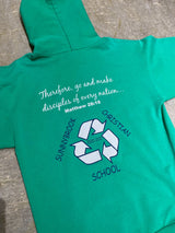 SUNNYBROOK CHRISTIAN SCHOOL / PORT AND COMPANY / “RECYCLING LIVE 4 CHRIST" VINTAGE GRAPHIC HOODIE (2010-2011)
