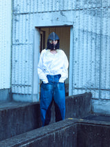 NINJA-SILHOUETTE LEATHER HOODED SP TOPS