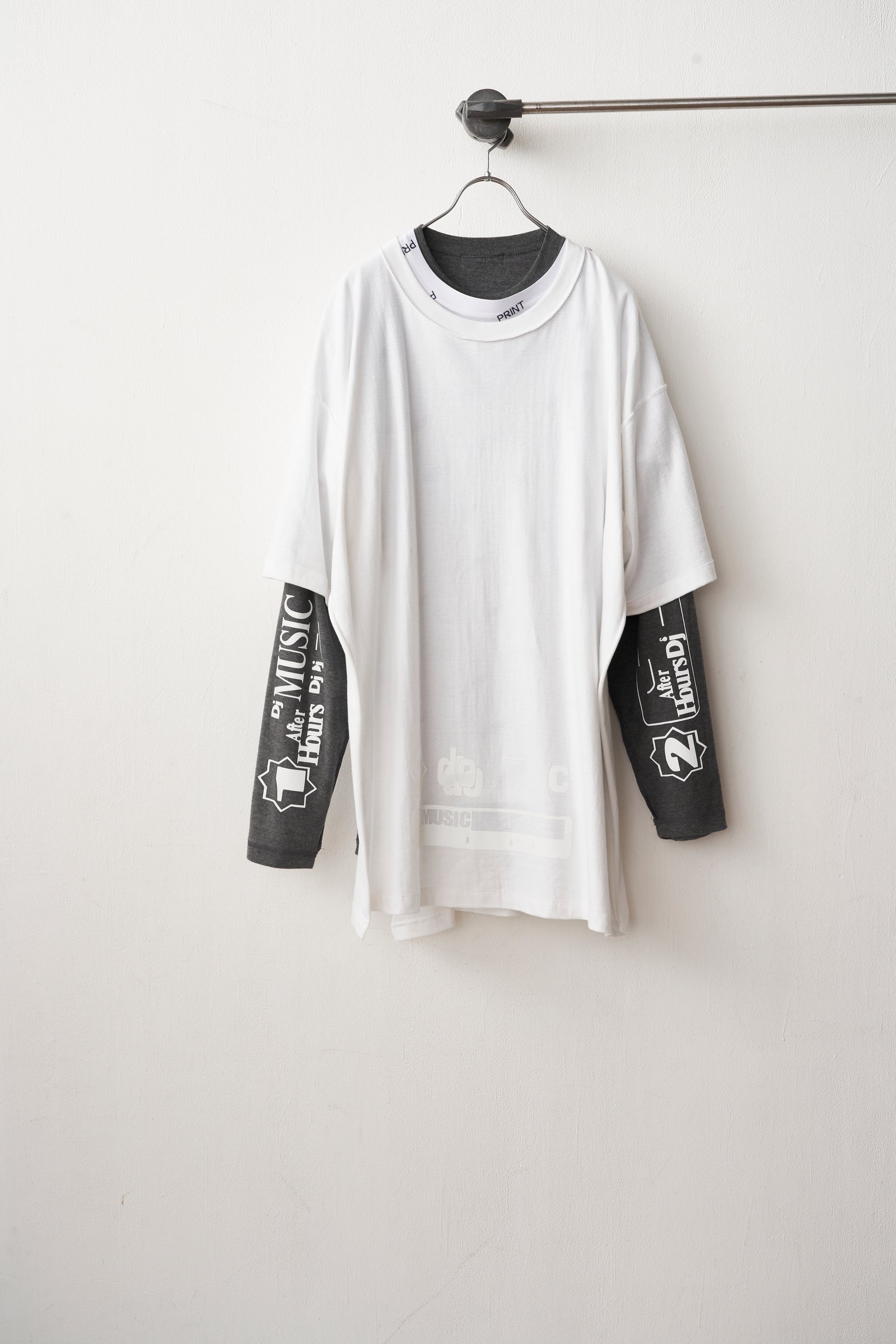 定価3.3 BODYSONG ボディソング コラージュ 総柄 ロンT スウェット