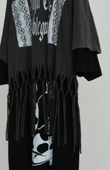 DOUBLEGARMENTDYEFRINGET                BLACK