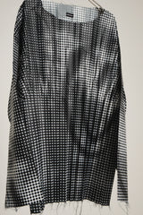 HALF PLEATS PULL SMILE BLACK