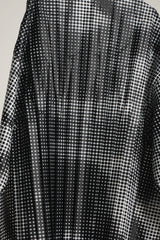 HALF PLEATS PULL SMILE BLACK