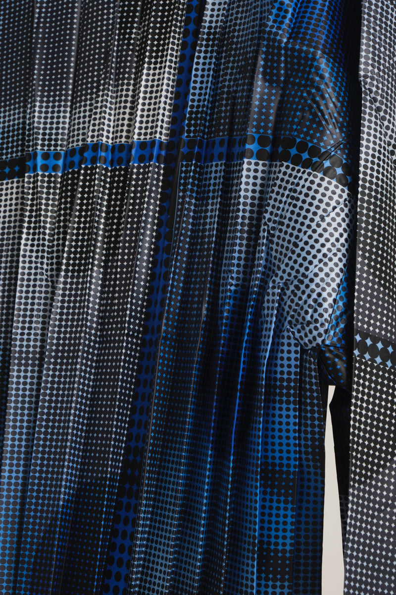 HALF PLEATS PULL SMILE BLUE
