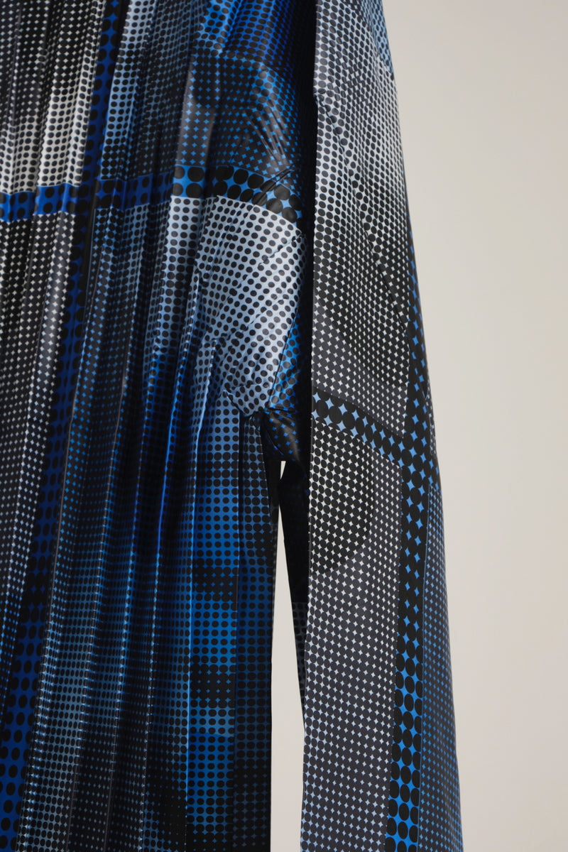 HALF PLEATS PULL SMILE BLUE