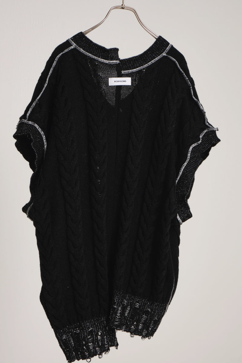 INSIDE OUT KNIT V BLACK – BODYSONG. ONLINE STORE