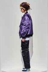 HARLBOMBERN / Black×Purple